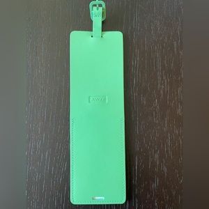 Away green luggage tag